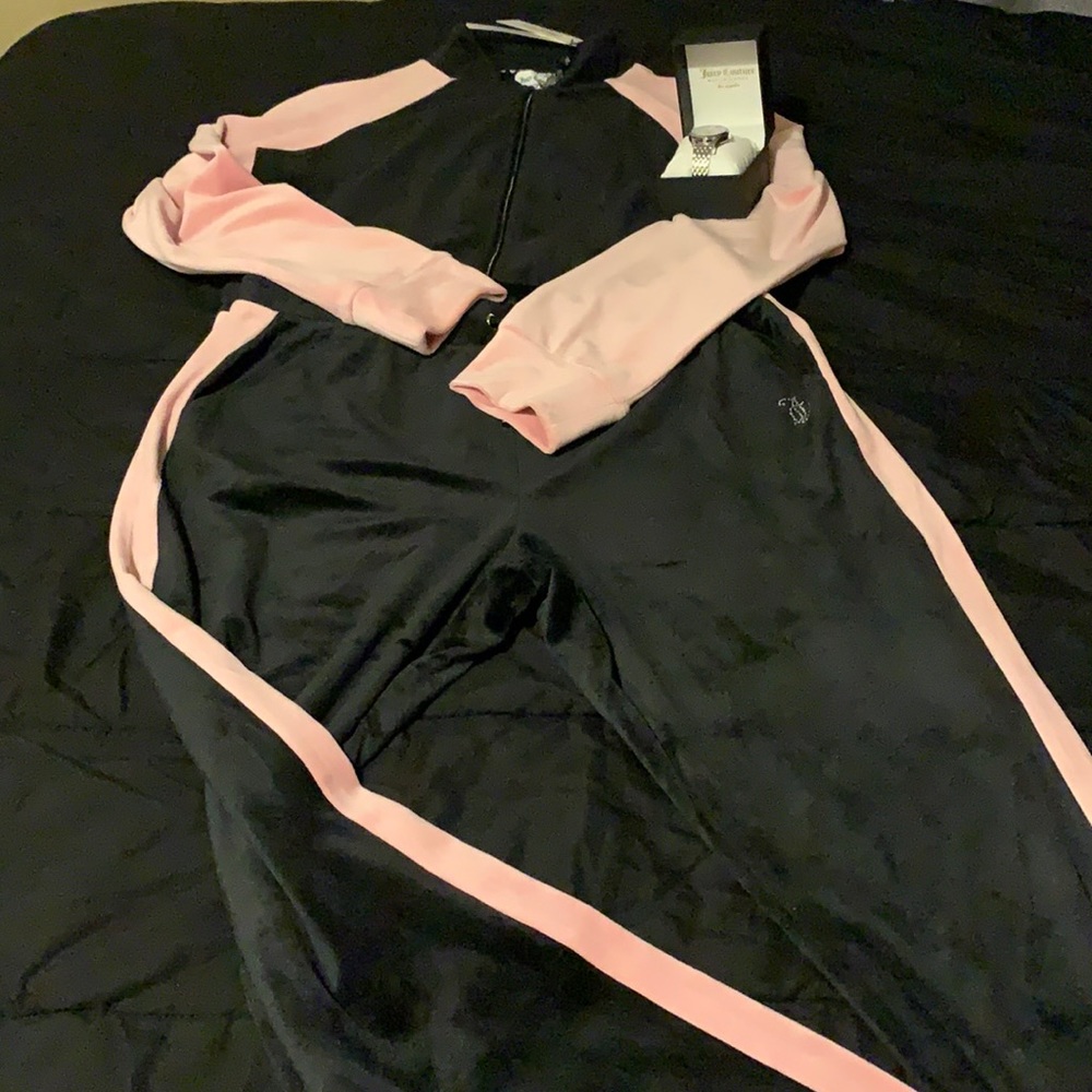 Juicy Couture jogging suit with matching watch
